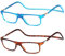 NEW VISION Lesebrille mit Magnetverschluss 2 pack, Lesebrillen, Bequem Magnetverschluss Vorne, Reading Glasses NV2904, Lesehilfe für Damen Herren (Bm, 3, x)