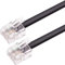 CABLEPELADO - Cable de telefono RJ11 | Cable Modular 6P4C | Cable Western RJ11 | Cable de Teléfono Fax Módem Router DSL VDSL ISDN Internet | Negro | 10 Metros
