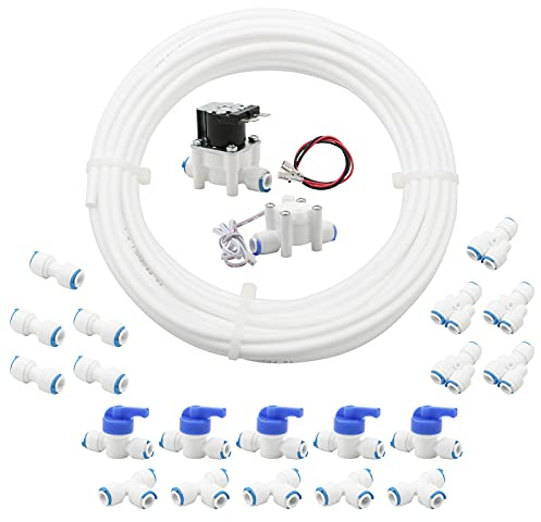 Pxyelec Accesorios de tubo de filtro de agua RO de 0.25 pulgadas, tubo de | Tubo de agua, ósmosis inversa, conexión rápida a presión para conectar, kit de tubo de manguera para sistema de agua