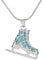 LIKGREAT Schlittschuh-Halskette für Mädchen, Eislauf-Charm-Halskette, exquisites Eiskunstlauf-Zubehör für Mädchen, Geschenke, Metall, nicht bekannt
