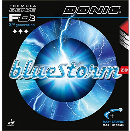 DONIC Belag Bluestorm Z3 Farbe 1,9 mm, blau, Größe 1,9 mm, blau