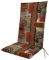 Doppler Auflage Hochlehner Living Coffee Braun I Gartenstuhl-Polster 119x48x6cm aus Baumwolle & Polyester I Sitzauflage weich & bequem I Sitzkissen zum Festbinden an Gartenstuhl