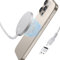 ESR Wireless Charger for MagSafe Charger(HaloLock), Phone Charger,Compatible with iPhone 16/15/14/13/12 Series Galaxy S25 series, AirPods 4/3/Pro, Silver