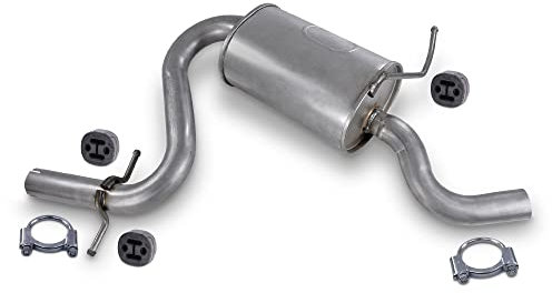 ATEC Germany Auspuff Schalldämpfer Set 1x Mittelschalldämpfer, mit Montagematerial Kompatibel mit SKODA OCTAVIA 2 (1Z3) (1Z5), VW GOLF 5 (1K5) (AJ5), JETTA III (1K2)