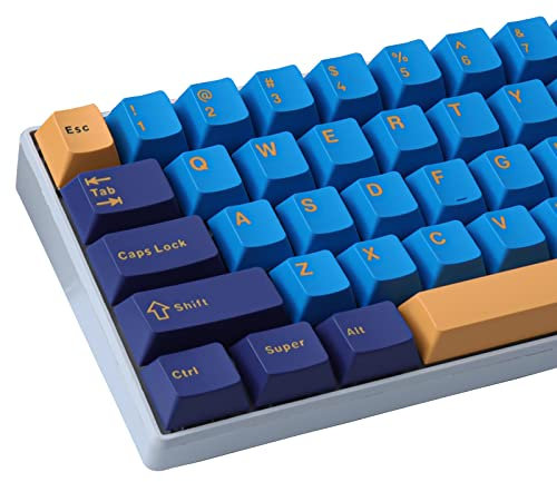 PBT Double-Shot Keycaps - 172 Keys With 7U Spacebar Cherry Profile for ANSI & ISO Layout Cherry MX Switches Mechanical Keyboards