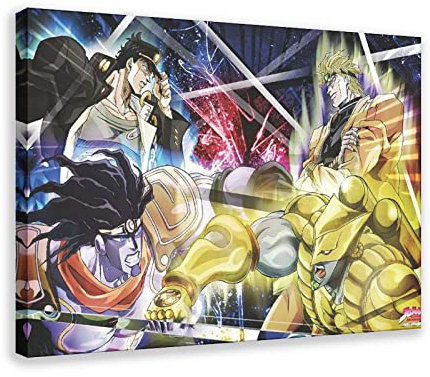 FISH DRAGATE Anime-Poster, JoJo's Bizarre Adventure 22, Leinwand, Poster, Schlafzimmer, Dekoration, Sport, Landschaft, Büro, Raumdekoration, Geschenkrahmen-Stil, 30 x 45 cm