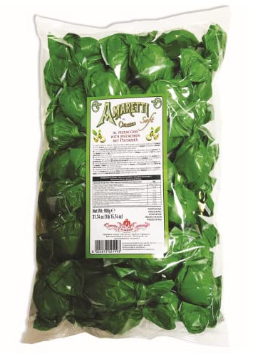 Chiostro di Saronno® | Amaretti del Chiostro® | Amaretti Morbidi Pistacchio - 900 Gr | Confezioni di Pasticceria | Amaretti Soft Pistacchio Refill