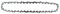 Makita 191H03-4 Chaîne de tronçonneuse 40 cm, 90PX, 56 maillons entraîneurs, 1,1 mm, 3/8 LP, demi-gouge, double couvertures, faible rebond, coupe grossière