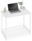 VASAGLE Computertisch, Gaming-Schreibtisch, Home-Office-Schreibtisch, für kleine Räume, 19,7 x 31,5 x 29,5 Zoll, moderner Stil, Metallrahmen, Ahornweiß ULWD038W44