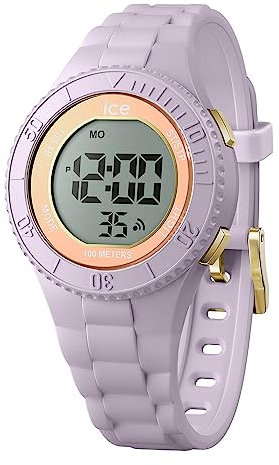 ICE-WATCH - Ice Digit Lilac Sunset - Montre Violette pour Fille avec Bracelet en Plastique - 021612 (Small)