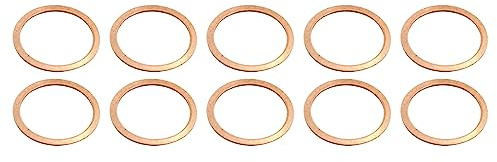 QUARKZMAN 20PCS 22x27x1mm Plate Rondelle Cuivre Joint Anneau Cuivre | pour Hy Raccords Eau Carburant, Rondelle Cuivre