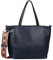 TOM TAILOR Palina Damen Shopper Umhängetasche Reißverschluss Groß Blau