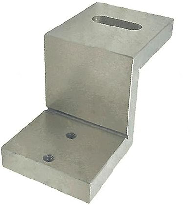 BLUEFOX TOOLS Caste Iron Z Type Angle Plate to Mount Mini Vertical Milling Slide for Instant Milling Operation on Lathe Machine | Iron Body | Steel Tool | 2 x Counter Drills | Stud Bolts