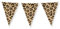 PD-Party 7031062 Foil Bunting | Vereiteln Wimpelkette, Doppelseitig, Dreieckig, Partei Dekoration Flaggen - Leopard, Mehrfarbig, 1000cm Länge x 30cm Breite x 0.1cm Höhe