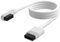 Corsair iCUE LINK Slim Cable - 1x 600mm Straight/Slim 90° - White