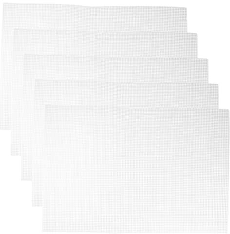 minkissy 5St kunststoffgitter Plastik Gitter Gittertrennwandteiler -Rack bettwäsche Aquarium schneidbares Maschengitter handgefertigte Maschen Gittergewebe Terrarium Weiß