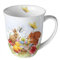 Ambiente Kaffeetasse Henkelbecher Teetasse Mug 0,4 l Fine Bone China Porzellan Osterhasen Ostern Serie painting class