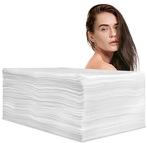 Pilbelles 100 Stück Einweghandtücher Vliesstoff 40x80 cm für Friseur, Kosmetikstudio