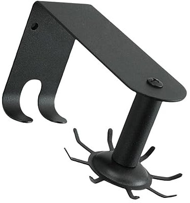 TOPBATHY 1stk Lagerregal Pfannenregal Drehorganisator Für Die Küche Küchentopf Schwarzer Utensilienhalter Drehbarer Wandhalter Multifunktion Rotieren Haken Rostfreier Stahl