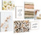 Novart Wandbilder Herbst - KOMPLETT AUFHÄNGFERTIG - Beige Vintage Wohnzimmer Schlafzimmer - 7 Moderne Mood-Bilder - N020672a