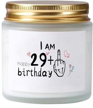 Bolosa 30. Geburtstag Frauen Duftkerzen im Glas - Lavendel - inkl. 29 + 1 Geschenkbox