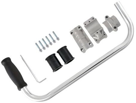 BESPORTBLE Ergonomischer Rasentrimmer-griff Verlängerung Rasentrimmer-griff Aluminiumlegierungsgriff Einfache Installation Für Rasenmäher Und Bürste