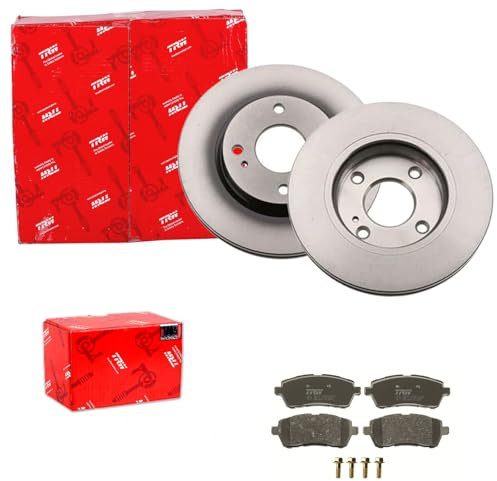 TRW Bremsscheiben 258mm + Beläge vorne passend für Fiesta 6 VI MK6