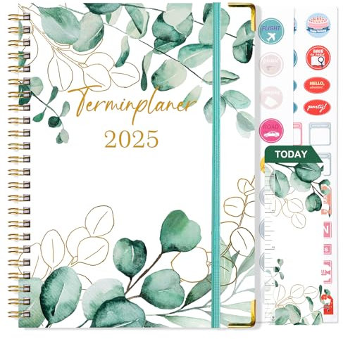 NADSSJL Kalender 2026 - Terminplaner 2026 von Januar 2026 bis Dezember 2026, A5 Wochenplaner 2026 mit Elastischer Verschluss, Stifttasche und Lesezeichen, 21.5 x 15 cm
