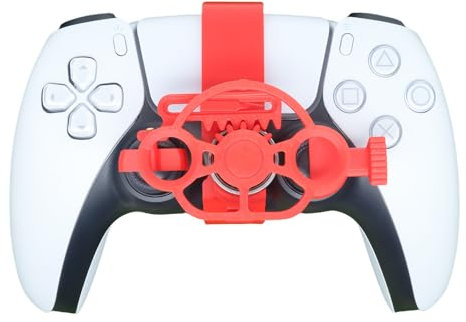 Generico Mini 3D stampa volante per PS5 e PS5 slim gioco controller accessori ausiliari di sostituzione (Rosso)