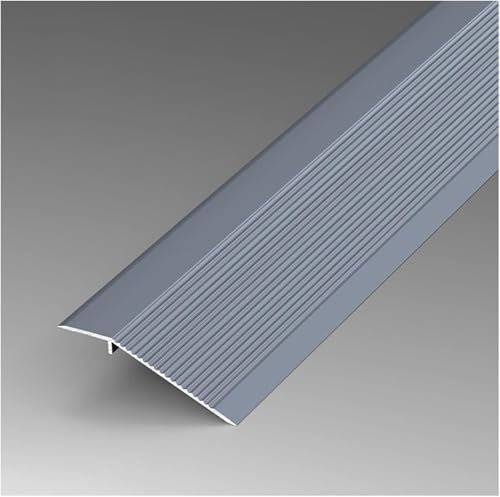 Boden-Übergangsleiste, 10,2 cm breit, Sockelleiste für Holz, Vinyl, Laminat, Grau, 130 cm L