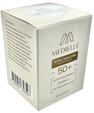 Medielle Total Skin Care Creme 50 ml mit Hyaluronsäure, Vitamin C, Sonnenschutz +50