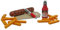 Tanner - Der kleine Kaufmann DEKO - Bratwurst mit Pommes und Ketchup (Abmessung 30 x 20 x 5 cm, Material Holz) 0621.6