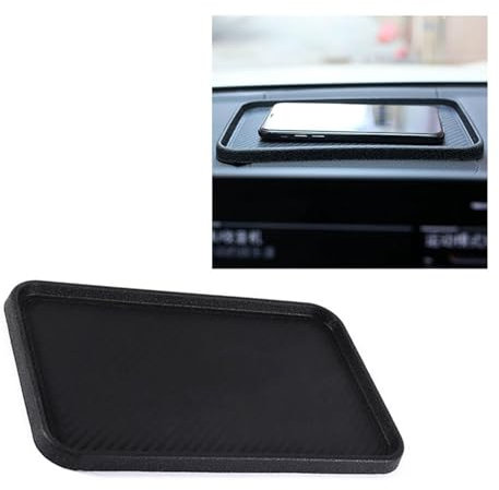 SUPYINI Tapis antidérapant en silicone pour tableau de bord de voiture, support de téléphone portable pour changement de clés