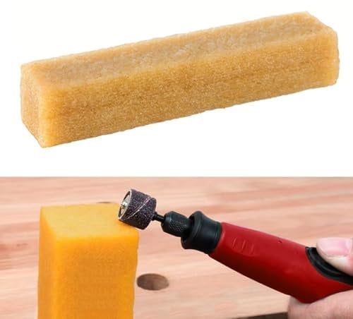 1 Pack Abrasive Cleaning Stick, 40mm x 40mm x 200mm Natural Rubber Eraser Stick, Sanding Belt Band Drum Cleaner, Skateboard Grip Cleaner for Sanding Discs Paper