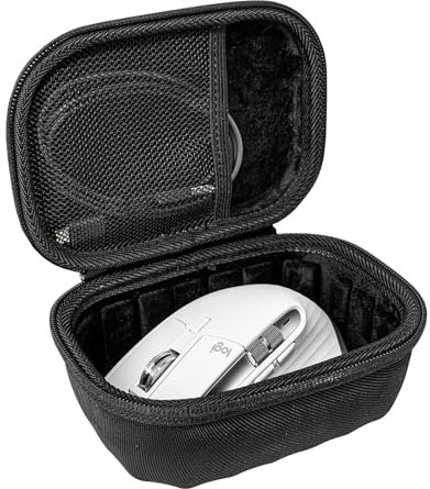 Hzycwgone Tasche Schutzhülle für Razer Basilisk V2/V3/V3 X/V3 Pro/V3 X HyperSpeed/Viper Ultralight,für Logitech MX Master/G502/G903/G Pro X und Mehr Kabellose Maus,Netztasche für Kabel,Schwarz