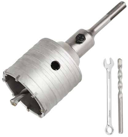 SUQIN Carotatrice A Tazza Per Muro Ø 65mm Con Adattatore SDS PLUS 110 mm E Punta Centraggio 8 mm x 110 mm,Sega A Tazza Per Calcestruzzo,Frese Carotatrici a Tazza per Muri Calcestruzzo Cemento