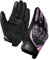 RIDEIRON Gants Moto ete Homme,Respirant à Écran Tactile,Knuckle Protection,Confortables Antidérapant Gants Vélo Montagne Course Tout-Terrain Rose L