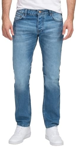 Lorenzo Loren Jeans Herren Hose Regular Fit Used-Look Denim M17 | Herrenjeans mit geradem Bein, lange Jeanshose für Alltag und Freizeit
