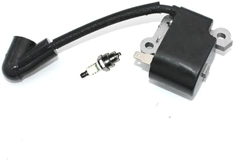 Bobine d'allumage et bougie d'allumage for tronçonneuse Husqvarna 120, Mark II 120E, Mark II 23LC, 23LCN, 26LC