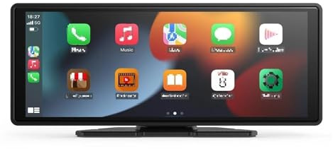 kabellose CarPlay-Navigation Touchscreen Universelles 10,26-Zoll-Autoradio für mit Multimedia-WLAN-Videoplayer und kabellosem CarPlay-Bildschirm für Apple oder