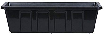 Novelty Poly-Pro Jardinière en Plastique Noir 45,7 cm