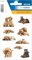 HERMA 5606 Tiere Sticker, Hundewelpen (27 Aufkleber, Papier, matt) selbstklebend, permanent haftende Motiv Etiketten für Mädchen und Jungen, bunt