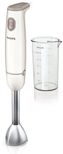 Philips, HR1604/00, Mixer ad immersione ProMix, acciaio Inox, Bianco/Grigio