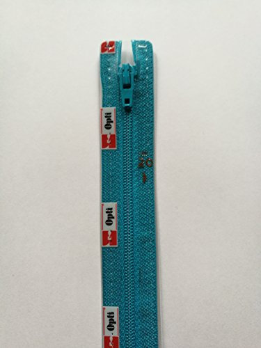 Opti S40-20-00298 Reißverschluss, 100Prozent Polyester, 00298 Blau, 20cm