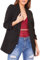 Red Olives® New Ladies Frill Ruffle 3/4 Sleeve Duster Coat Women Jacket Blazer UK 8-26 (Black, 24-26)