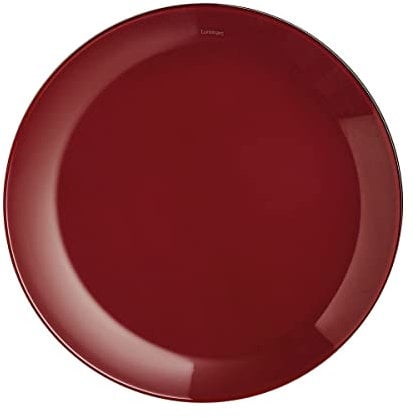 Assiette plate rouge bordeaux 20,5 cm Arty