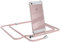 EAZY CASE Handykette kompatibel mit iPhone 5 / 5S / SE (2016) Handyhülle mit Umhängeband, Handykordel mit Schutzhülle, Silikonhülle, Hülle mit Band, Stylische Kette für Smartphone, Rosé-Gold