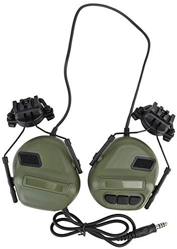 ATAIRSOFT Airsoft Mikrofon Headset für Airsoft Helm Tactical Headset Kopfhörer mit Mikrofon Wasserdicht Outdoor Paintball Militär Ausrüstung Tactical Gear Zubehör