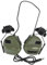 ATAIRSOFT Airsoft Mikrofon Headset für Airsoft Helm Tactical Headset Kopfhörer mit Mikrofon Wasserdicht Outdoor Paintball Militär Ausrüstung Tactical Gear Zubehör