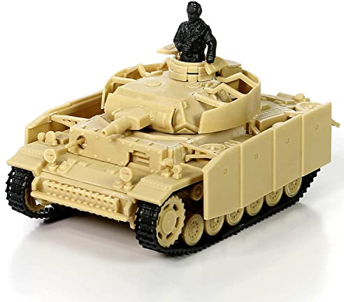 Forces of Valor 1:72 German Panzer III AUSF.N Norway 1945 - Standing Model, Model Building, Diorama Model, Military Model Building, Plastic Kit, Sand Brown/Sand Brown